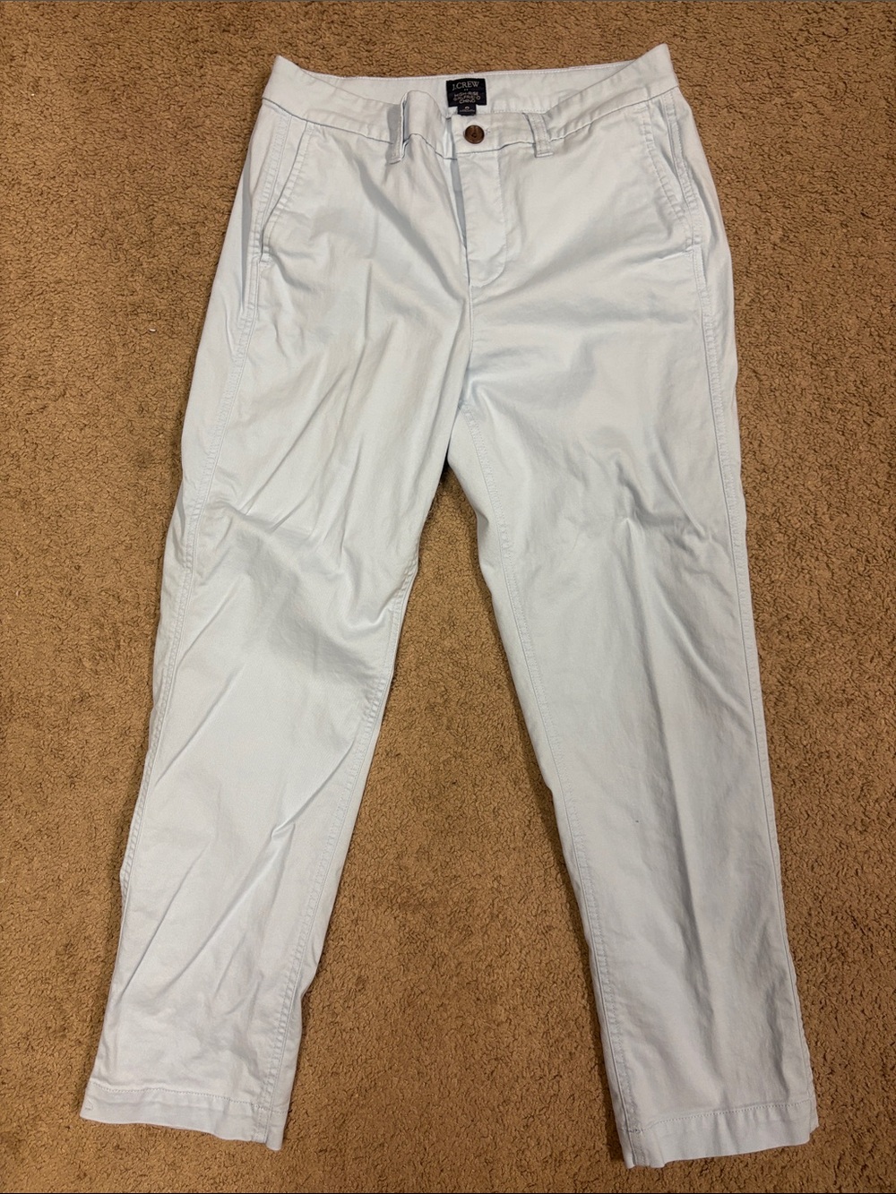 J. Crew Light Blue High Ride Girlfriend Chino Pants 6